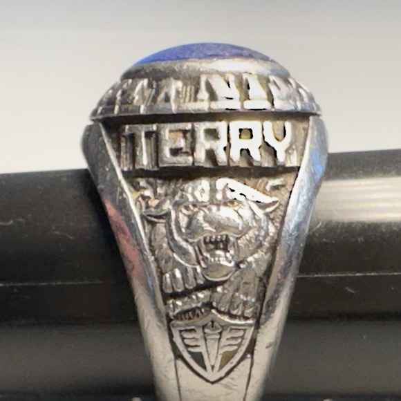 1985 Catoctin High Class Ring Artcarved Siladium Sz 10.5 Agriculture Terry FLAW - Picture 4 of 12